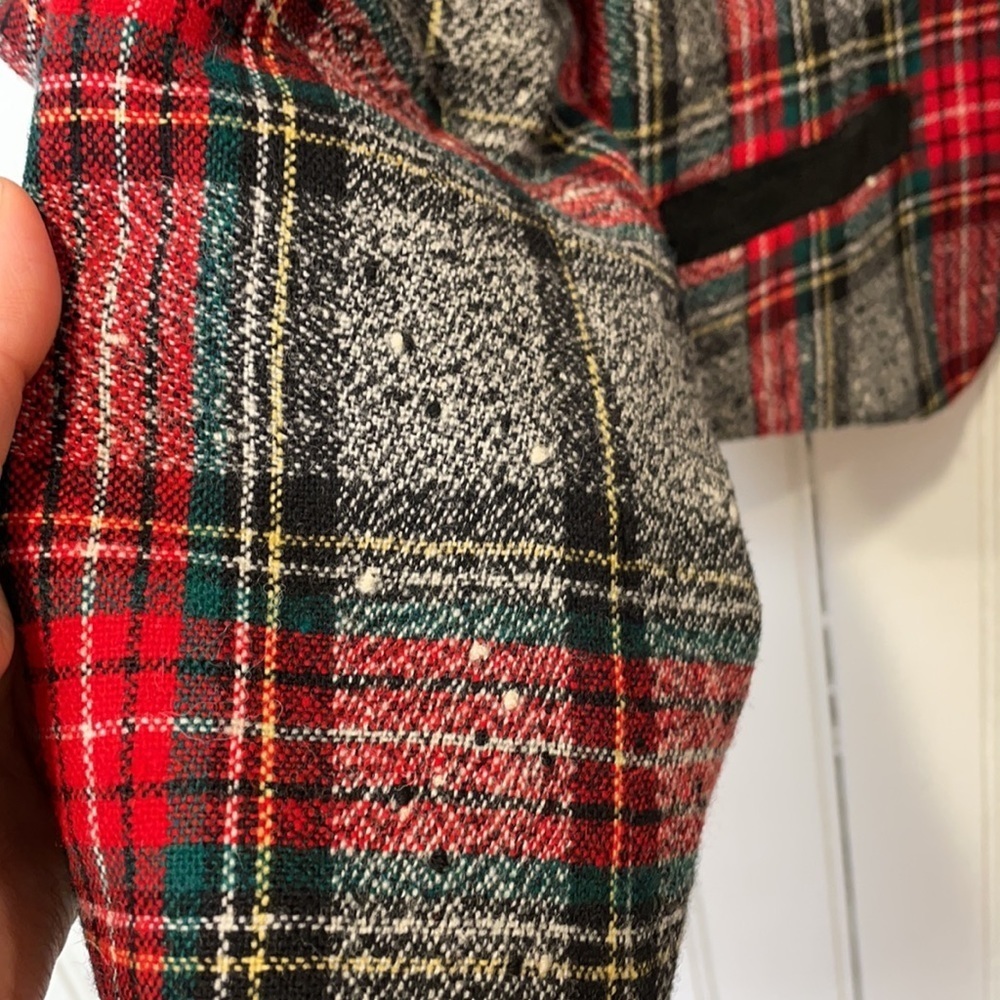 Vintage Plaid Waist Length Blazer - Picture 3 of 10